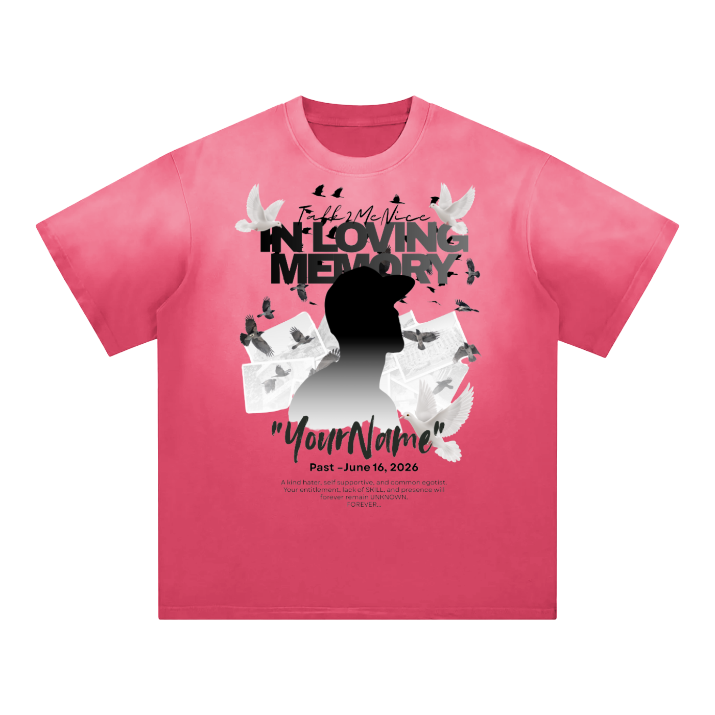 Rap in Public - Sunfade Edge Gradient T-Shirt